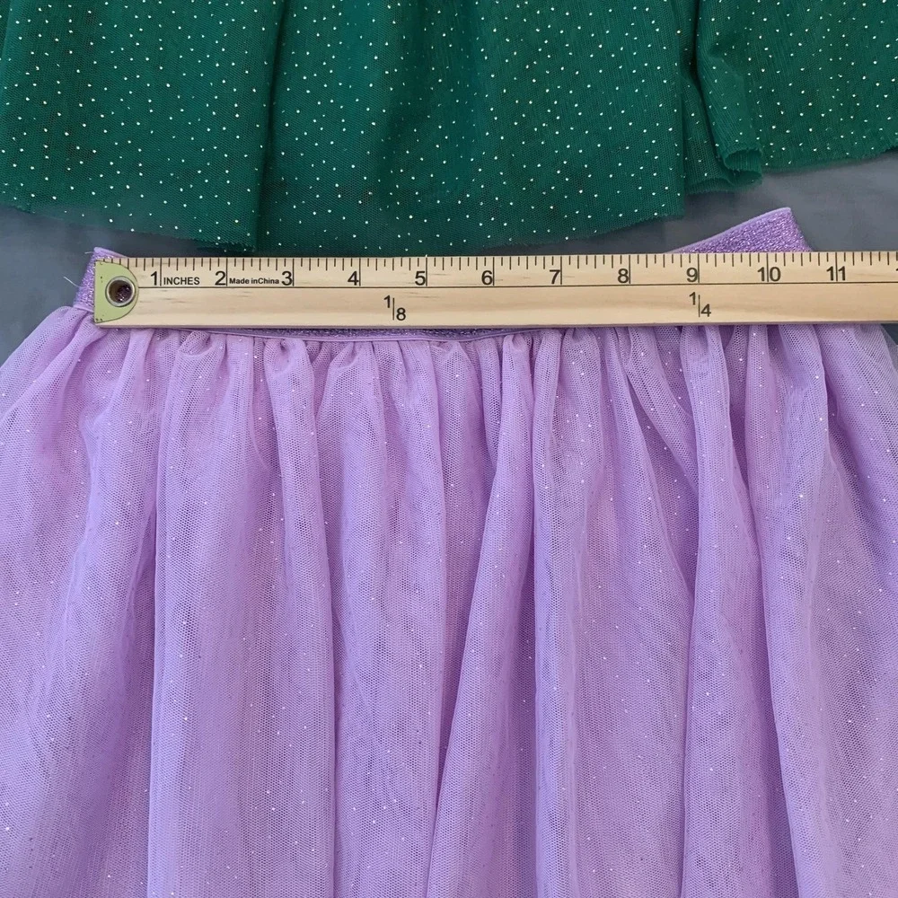 Wonder‎ Nation Dress Way To Celebrate Skirts Girls Large 10-12 Tulle Holiday Set